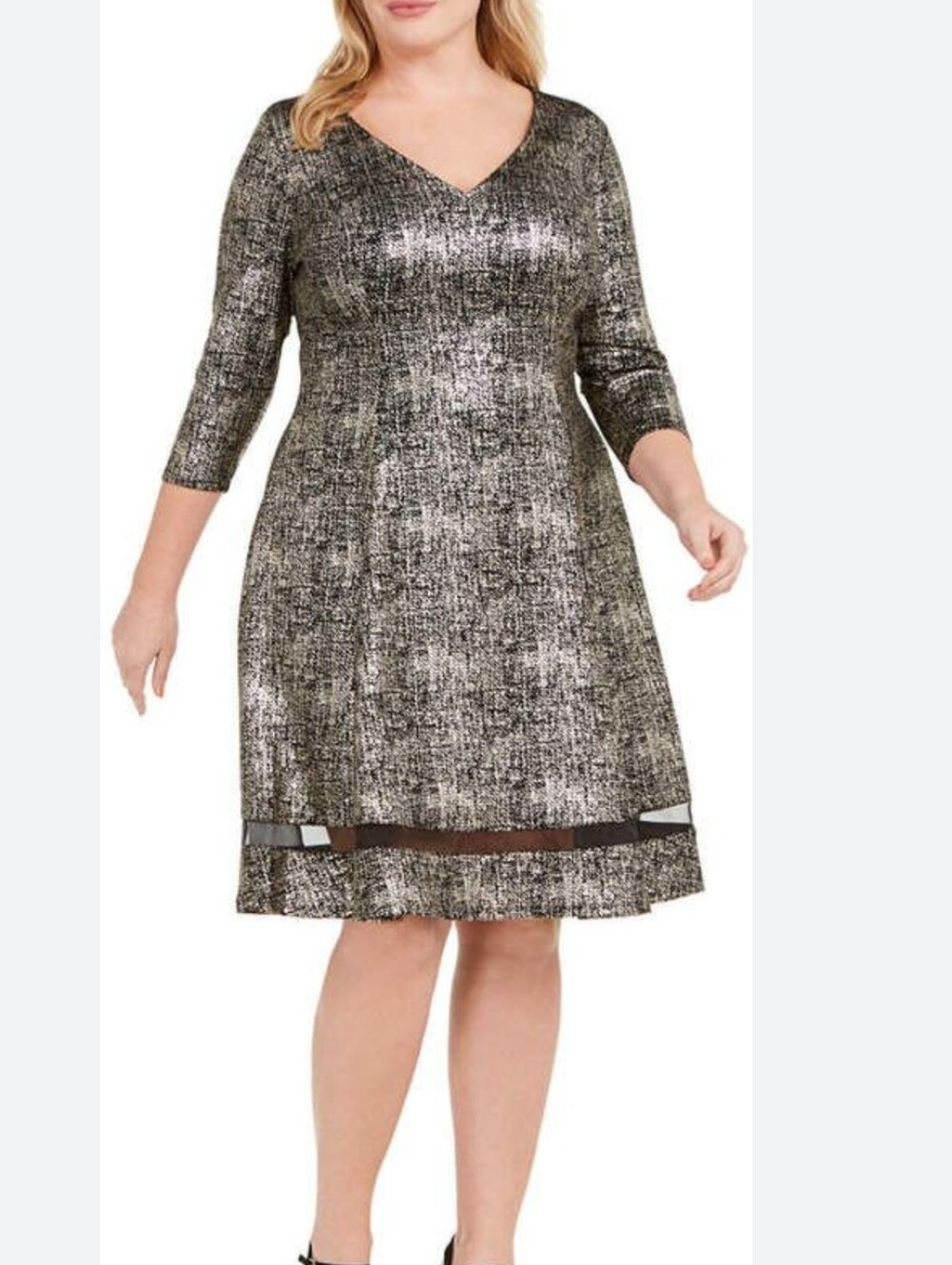 Lane Bryant 18/20 Metallic Dress